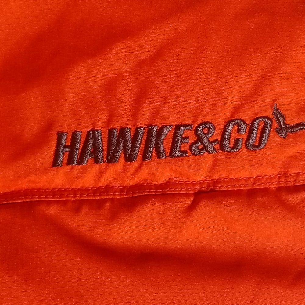 HAWKE & CO orange down coat 10/12 - Picture 11 of 15